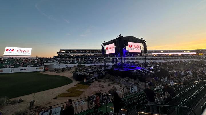  &ldquo;Concert in the Coliseum&rdquo; was presented by Swire Coca-Cola at the 2023 WM Phoenix Open.